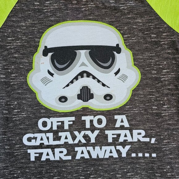 Star Wars Kids Pajama Top XS Stormtrooper Graphic Short Sleeve Polyester - Picture 2 of 6